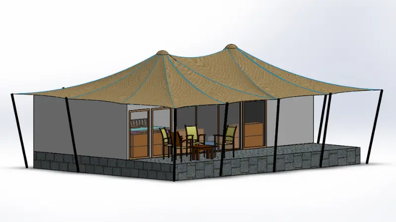 Royal Oblong Tents (Wide View)